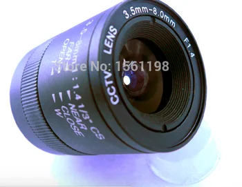 

CCTV Lens / Manual Vari-Focal 3.5-8 mm / Camera Lens / Lenses / 1/3" CS F:1.4