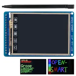 Открытым SMART 2,4 дюйма 320*240 TFT ЖК-дисплей Сенсорный экран Breakout совета Модуль с Стилус для Arduino UNO R3/Nano/Mega2560