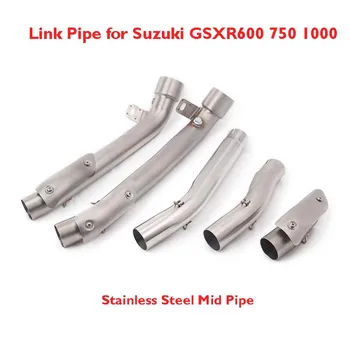 

Slip on GSXR600 750 1000 GSR 750 Motorcycle Exhaust Pipe Muffler Link Connect Tube for Suzuki GSR 750 GSXR 750 600 1000