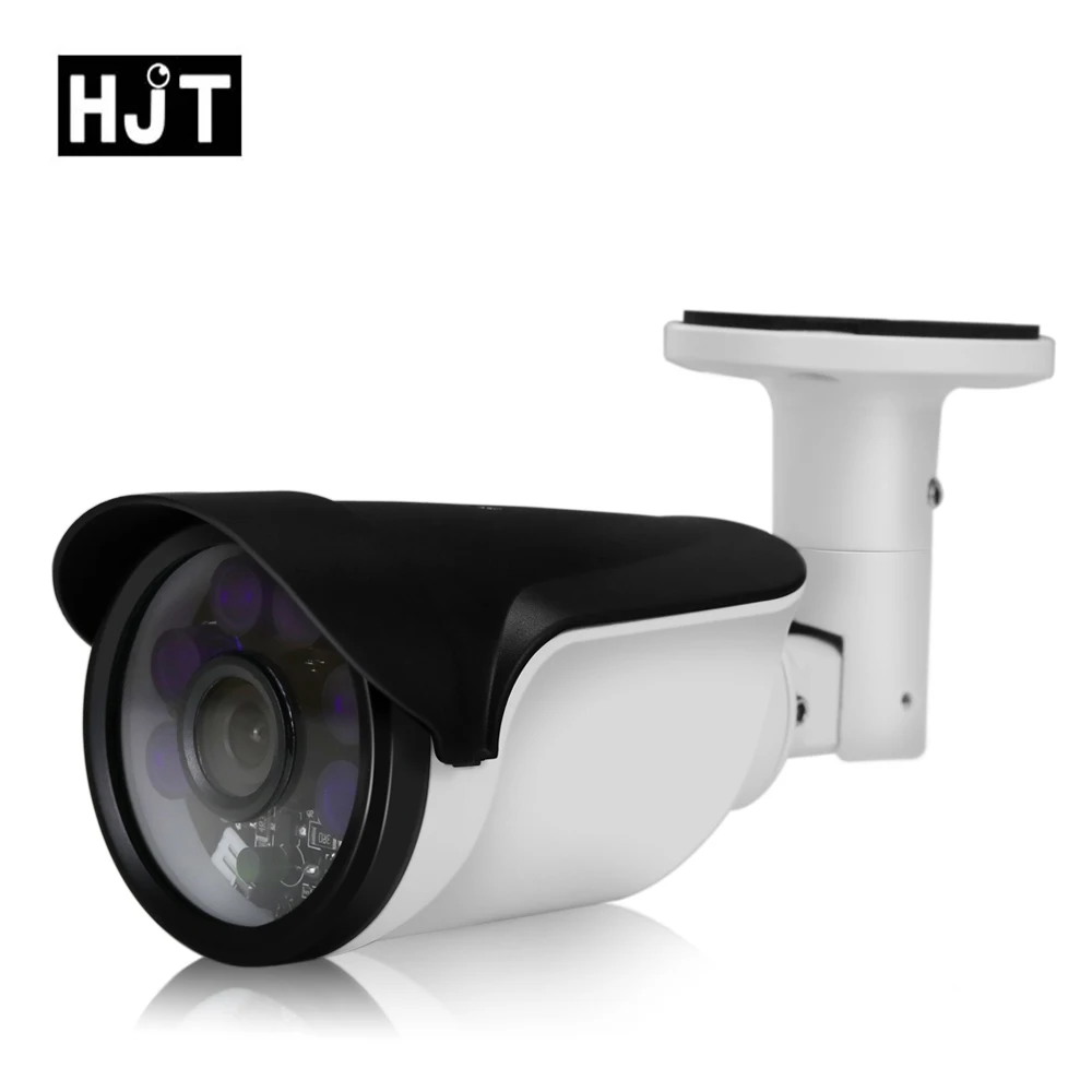 HJT H.264/H.265 аудио 1080 P 2.0MP IP Камера Открытый ИК Ночное видение Водонепроницаемая камера видеонаблюдения Netwnok белый пуля Камера UC