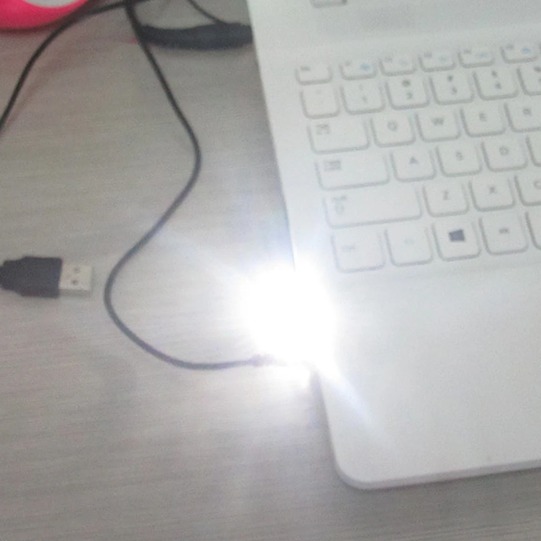 2 шт. светодиодная USB Ночная лампа Мини карманная карта питания брелок ночник 0 Вт