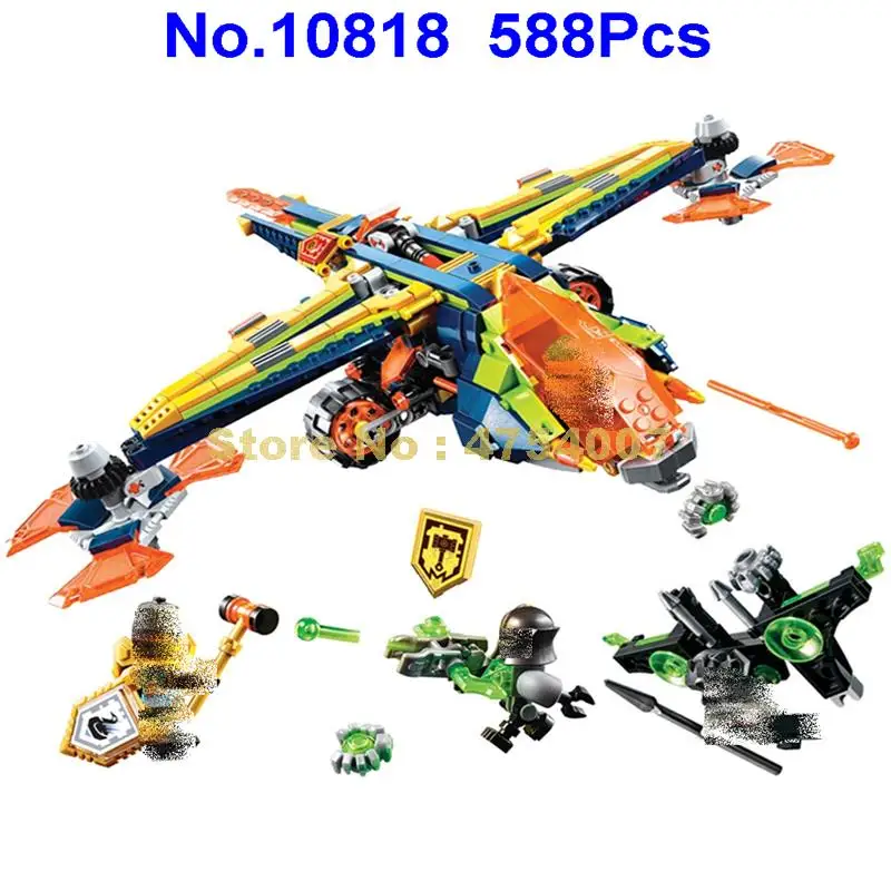 10818 588 шт. Рыцари двойная спираль fit fighter bela строительные блоки 72005 игрушки