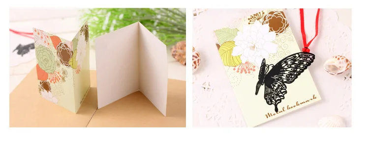 Креативная Закладка с металлическими листьями, Милая Черная пустотелая Закладка-бабочка для книг, упаковка карт для студентов, подарки, милые канцелярские принадлежности