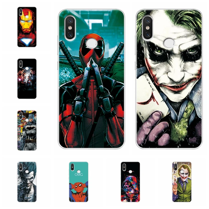 

Charming Marvel Hero Captain America Phone Case For Xiaomi Redmi Note 5 Pro Iron Man Soft TPU For Xiaomi Note 5 Pro 5.99" Inch