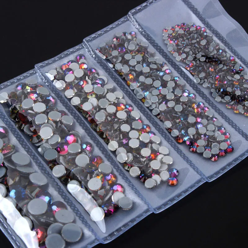 Shinny AAA смешанный размер кристалл AB SS6-SS30 1000 шт высокое качество исправление хрусталя и искусственного алмаза и камня для одежды - Цвет: Volcanic