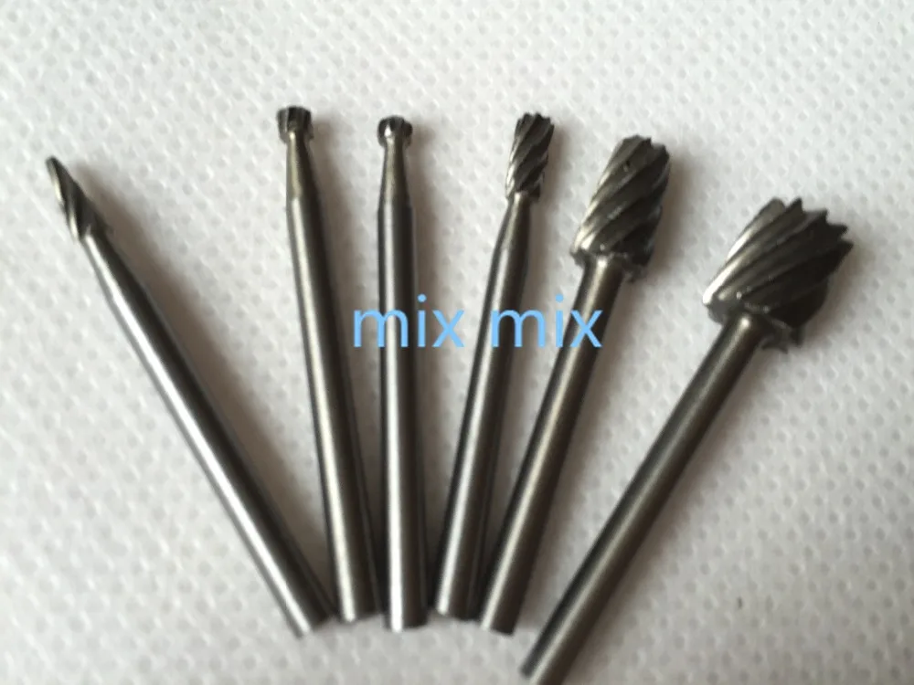

6Pcs HSS Routing Router Bits Burr Rotary Tools Suit Dremel & Rotary Tools High quality & brand new 6 in 1 Milling burrs kits