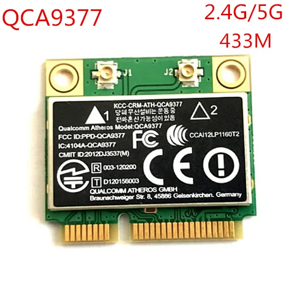 QCA9377 двухдиапазонный AC wifi модуль wifi адаптер mini PCI-E 2,4G/5G