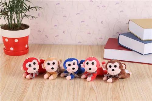 monkey plush pendant toy key chain gift animal soft 23