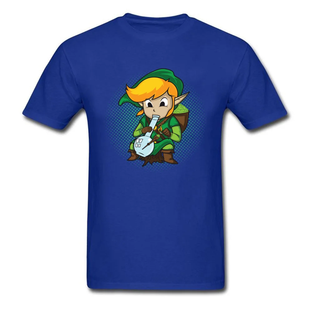 The Legend of Bong T-shirts Birthday Short Sleeve Funny Round Neck 100% Cotton Tops & Tees Printed On Tee Shirt for Male Fall The Legend of Bong blue