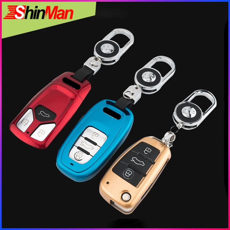 

ABS key Cover key protect shell CAR key case FOR Audi A3 8P 8V A4 B7 B8 A6 C6 A8 TT Q7 Q3 Q5 S6 S3 A4L A6L S5 S8 A5 A7 A8