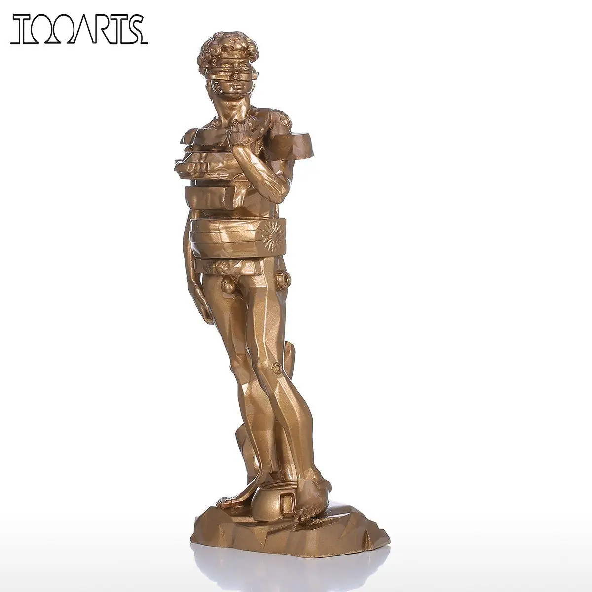 Tooarts Sculpture David with Drawer Resin Sculpture Home Decor Modern