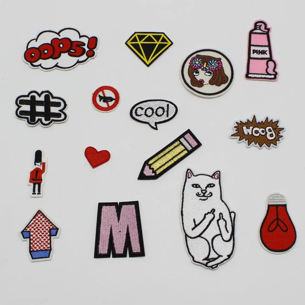 Online Shop 1 Pcs Lot Kartun Tersenyum Tertawa Untuk Merobek Bordir