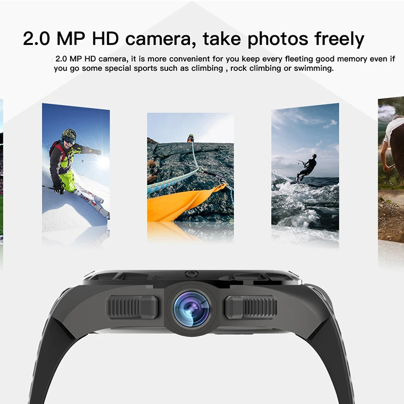 best selling hd camera Smartwatch Phone Android 7.0 IP68 waterproof Smart watch MTK6580 Quad Core GPS 2GB 16GB 3G wrist watch
