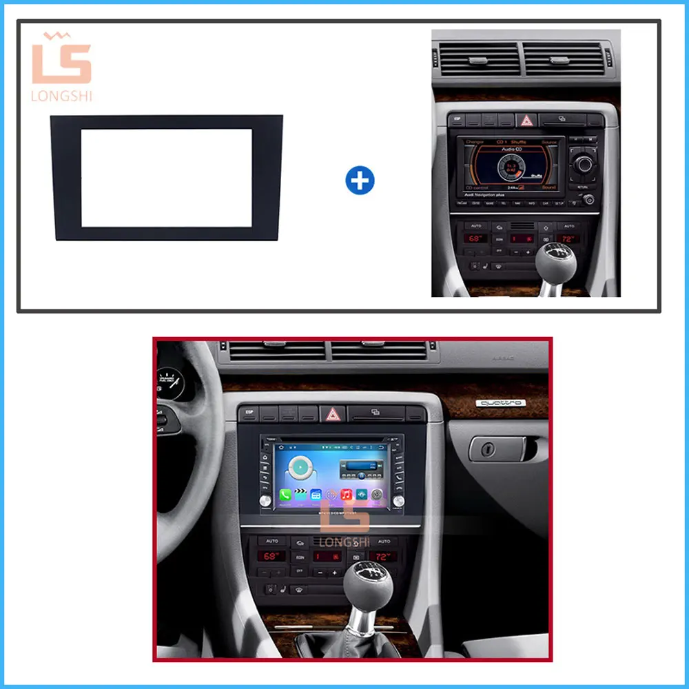 Автомагнитола LONGSHI для Audi A4 2004 2005 2006 2007 2008 173 1din 6 дюймов|Панели| |