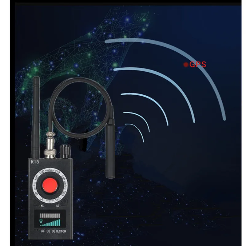 K18 Bug Anti-spy Detector Camera RF Signal GSM Audio Bug Finder GPS Scan