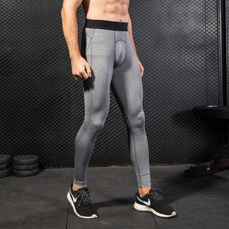 

2019 Yoga Pants men's sport leggings Running tights male skinny joggers Elastic women running Soccer pants sweatpants trousers