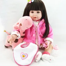 52 см Силиконовая виниловая кукла-Реборн, игрушки для девочек, реалистичные игрушки ручной работы для малышей, лучшие рождественские подарки для детей