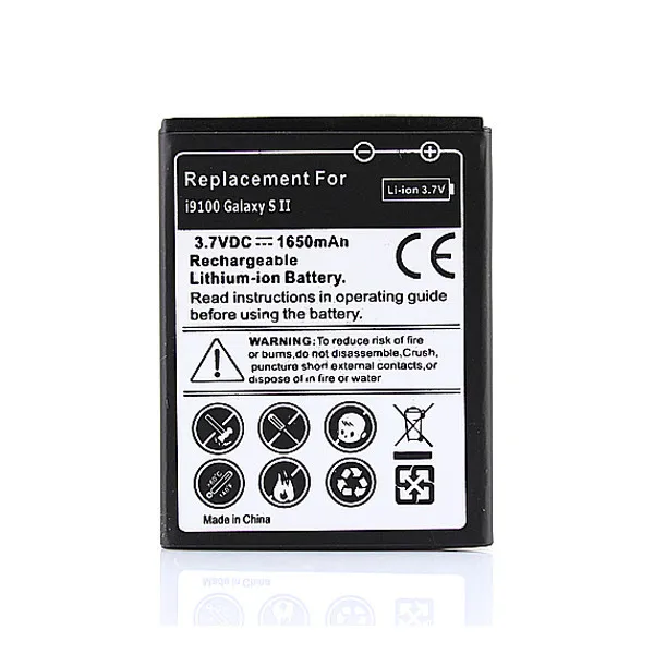 Аккумулятор для телефона Samsung Galaxy S2 SII i9100 2x1650 мАч высокое качество GT i9100|battery for