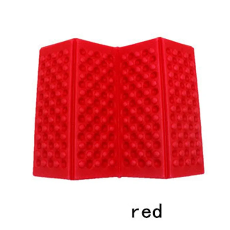 Folding Chair Outdoor Chair Ultralight Camping Chair Foldable Outdoor Seat Foam EVA Cushion Portable Waterproof Camping Pad - Цвет: B Red