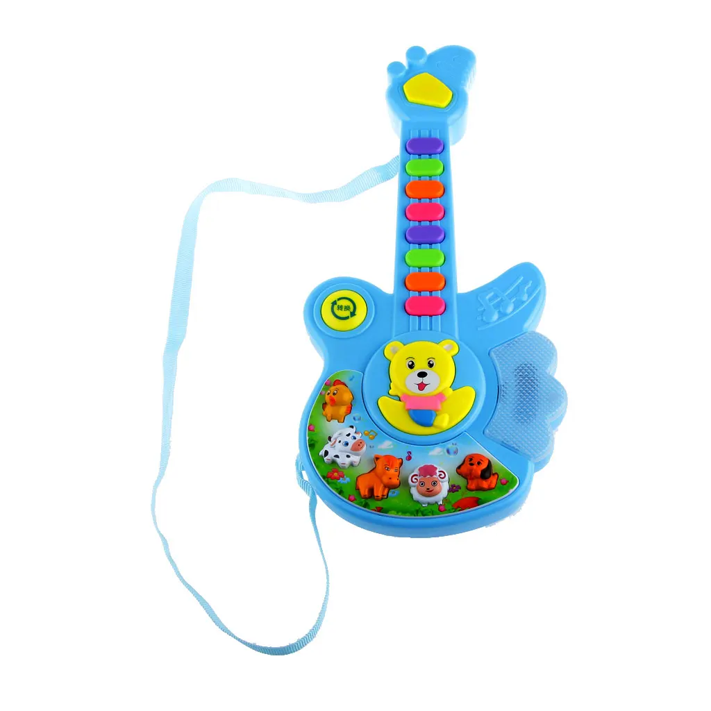 Buy Electric Guitar Musical Children Baby Nursery Toys Button Animal