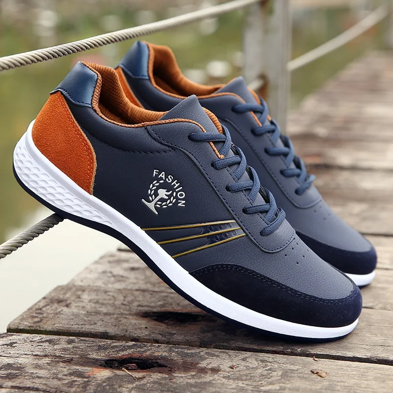 

Leather Casual walking Shoes Men handmade vintage shoes lace-up Hot Sale Moccasins chaussure homme large size 45