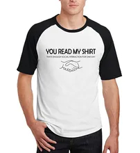 men summer fashion tops 2017 new fitness cotton brand clothing You Read My Shirt That’s Enough Social Interaction raglan T-Shirt