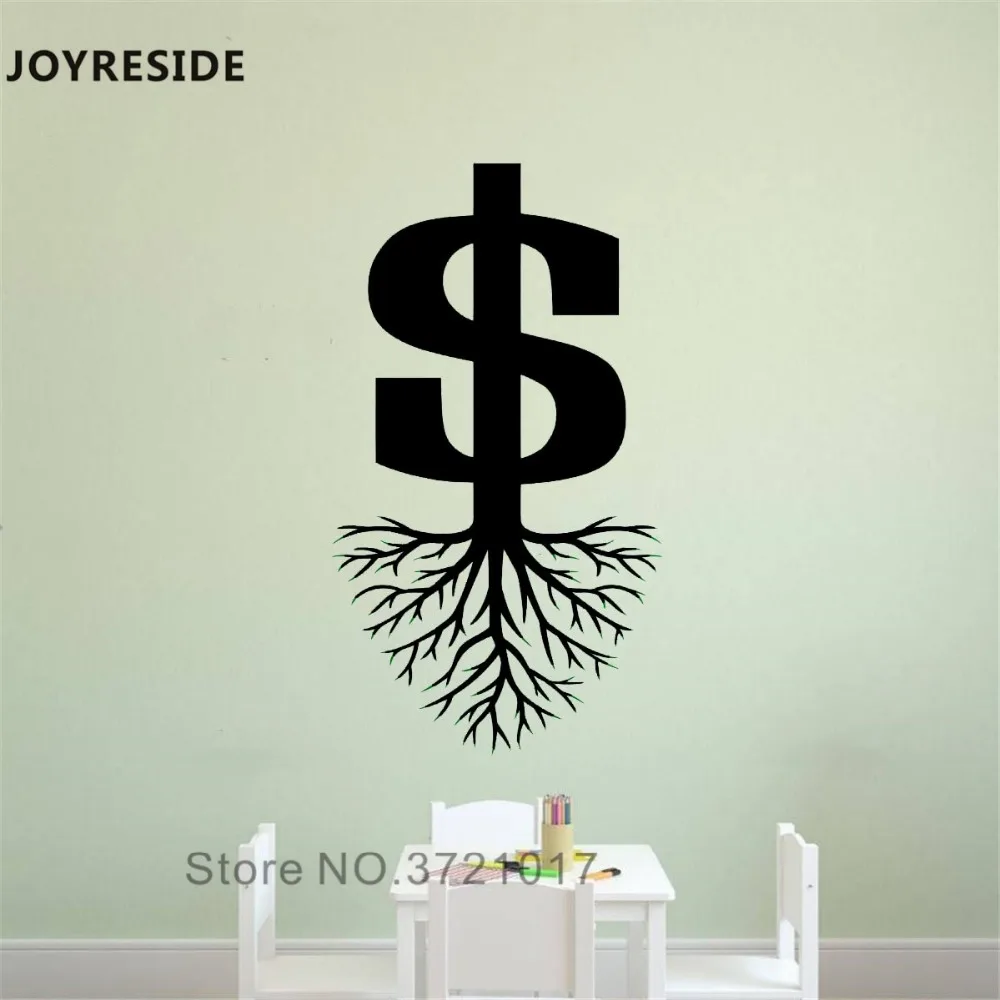 Наклейка на стену с елочным узором joysebe Money настенный знак наклейка современный