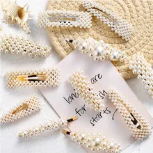 Недорогие корейские заколки для волос с искуственным жемчугом Заколка-палочка для женщин, модная шпилька аксессуары ручной работы для женщин и девочек