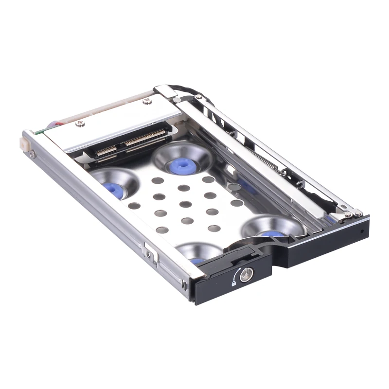 Uneatop Aluminum 2.5in Antivirbration SATA Trayless 3.5in Floppy Bay SSD Hdd Mobile Rack