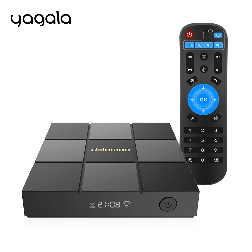 

2017 DOLAMEE D6 TV Box Android 6.0 Marshmallow KODI 4K Amlogic S905X Chip 1G/8G H.265 Android TV with Wifi 64 Bits