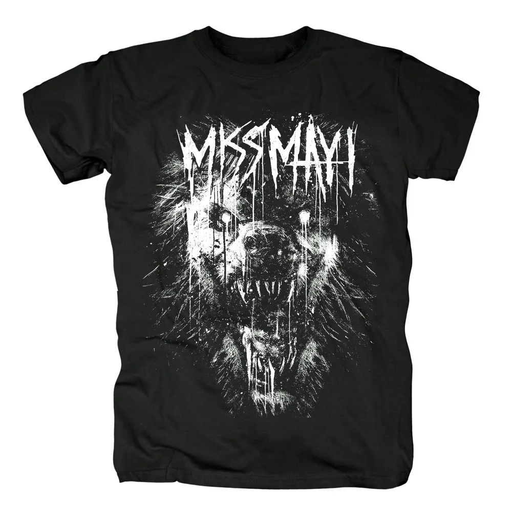 

Bloodhoof Free shipping Miss May I Angry Wolf Licensed Adult Shirt S-XXL Asian Size