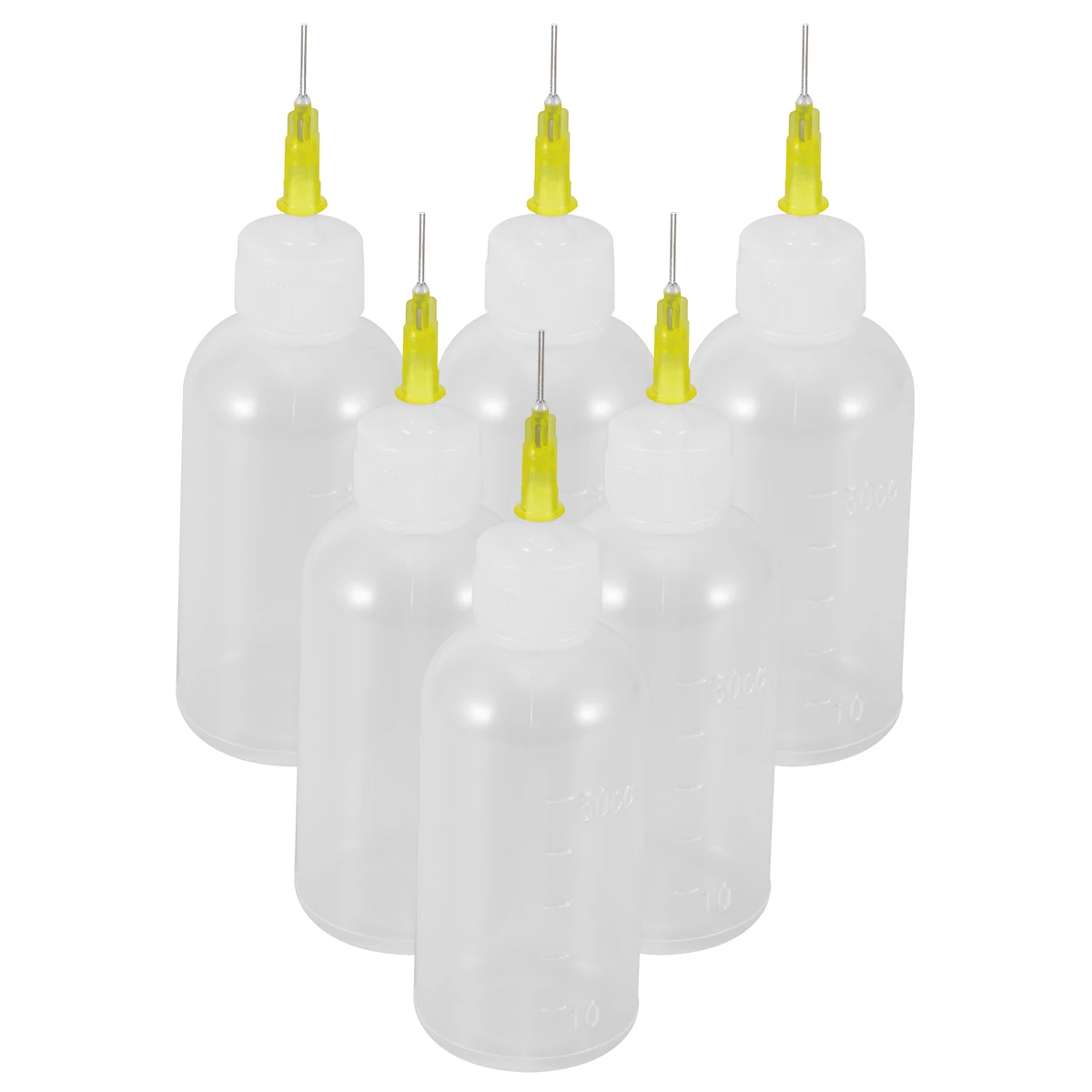 

6pcs Needle Tip Applicator Multi Purpose Precision Needle Tip Applicator Squeeze Bottles Liquid Glue Dropper Dispenser