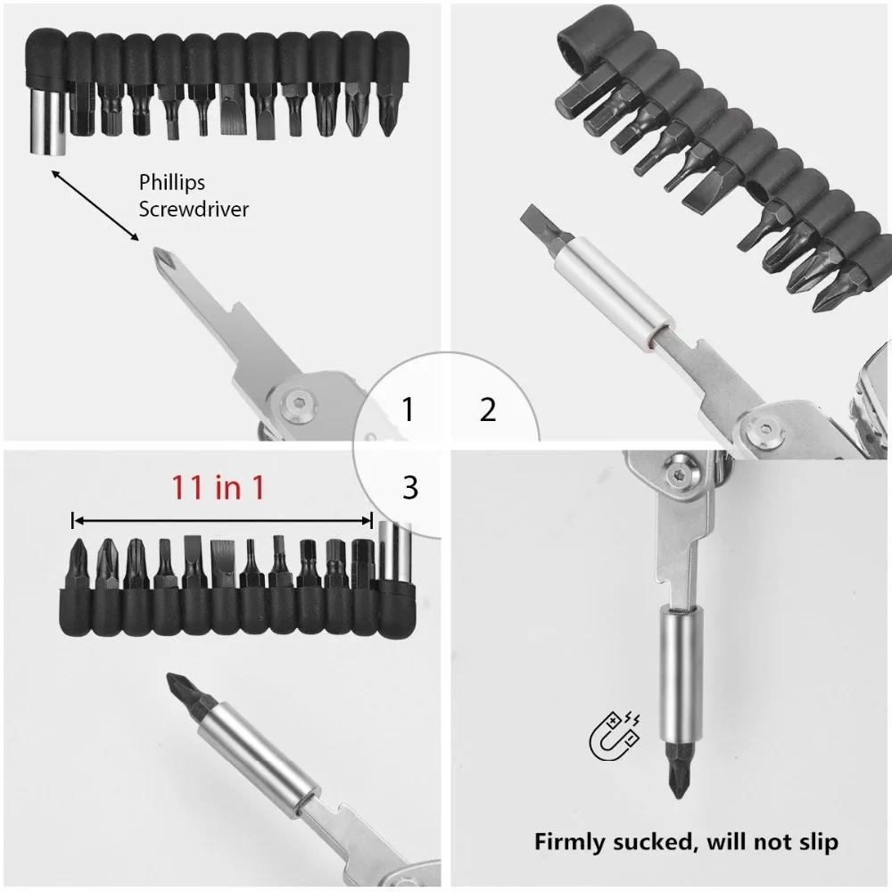  EDC Multitool with Mini Tools Knife Pliers Swiss Army Knife and Multi-tool kit for outdoor camping 