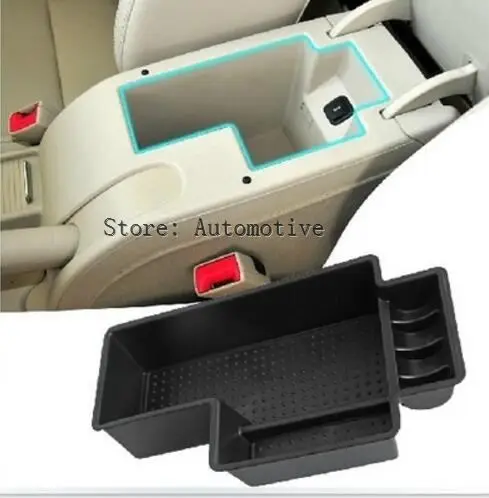 

FIT FOR SKODA SUPERB 2009 2011 2012 2013 2014 2015 LHD ARMREST ARM REST CENTER CONSOLE STORAGE BOX PALLET ORGANIZER CONTAINER