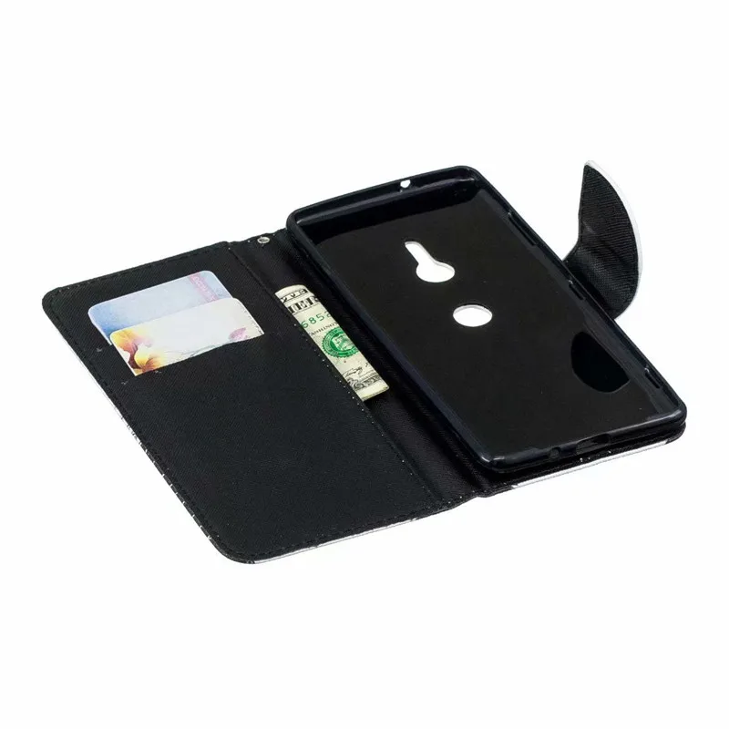 COOLY кожаный бумажник флип чехол для sony Xperia XA1 XA2 XA3 XA L1 L2 XZ1 XZ2 Compact 10 E5 задняя крышка кошачий лист мрамор чехол для телефона