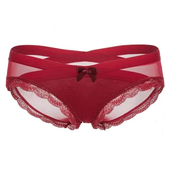 

Sexy Lace Net Yarn Women Underwear Low Waist Hollow Woman Panties Transparent Temptation Thin Seamless Calcinha Lingerie Briefs