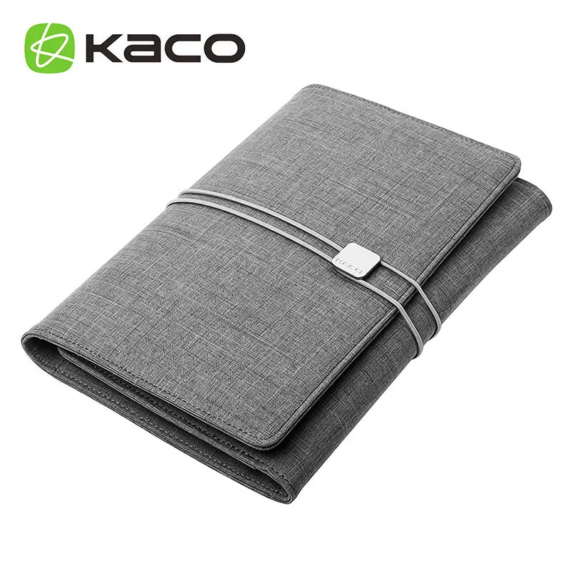 

KACO ALIO High quality waterproof fabric Business Set Conference Gifts A5 Notebook Multifunctional Office Supplies