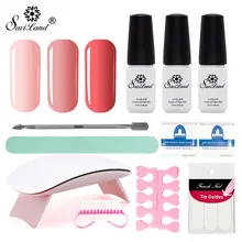 Soak off комплект из 3 предметов, 6 Вт Сушилка для ногтей гель для ногтей one step Для Ногтей Стойкий 3 в 1 не необходимы вещи наивысшего базовый слой геля Лаки Нейл-арт