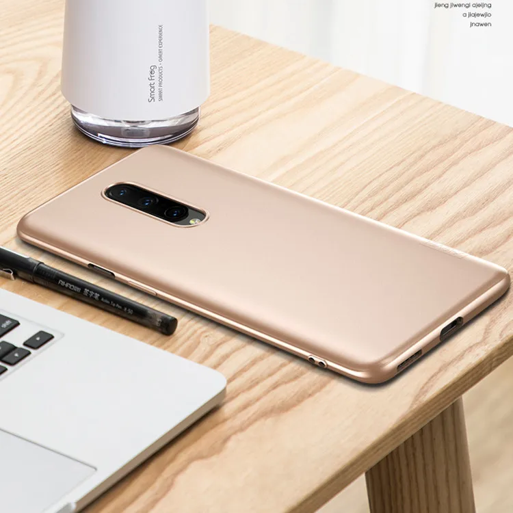 X-level Мягкий ТПУ чехол для OnePlus 6 T/7/7 Pro/7 T/7 T Pro Dual Slim задняя матовая ультра тонкая глазурь силиконовый чехол - Цвет: Gold