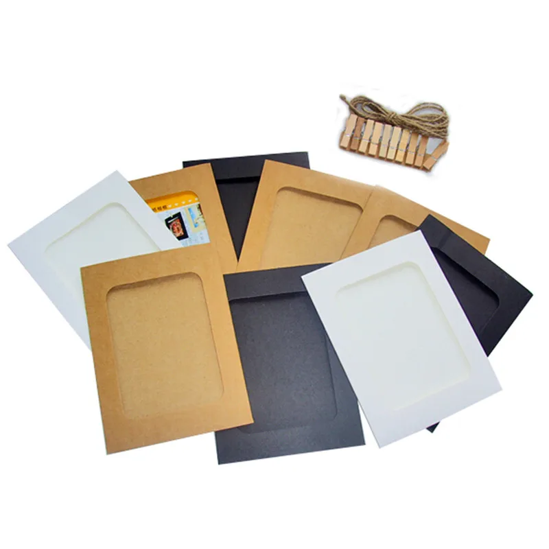 10 Pcs Retro Decor Home Wall Clips Hanging Rope Picture Paper Photo 6