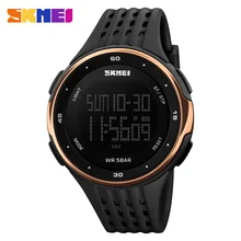 Skmei hombres deportes relojes de lujo impermeable electrónica digital led reloj militar masculino deporte reloj de pulsera reloj del relogio masculino