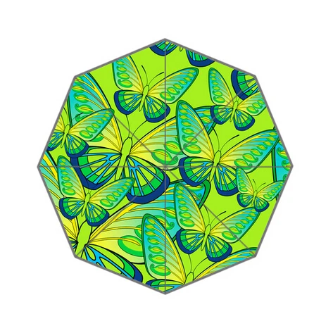 Beautiful Green Butterfly Custom Umbrella Fashion Design For Man And Women High Quality Free Shipping Hot Sale UMN-938 | Дом и сад