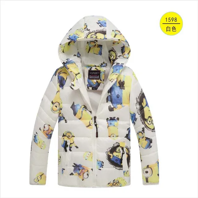 Minion Jacket Kids Down Jacket For Boy Baby Minion Clothes Winter Down
