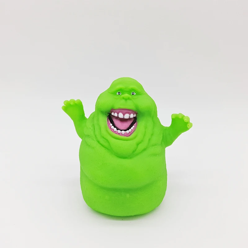 1 шт. 11 см opp посылка мультфильм аниме Охотники за привидениями зеленый призрак слимер фигурка кукла ПВХ чашка настенная модель BB игрушки стучать d10