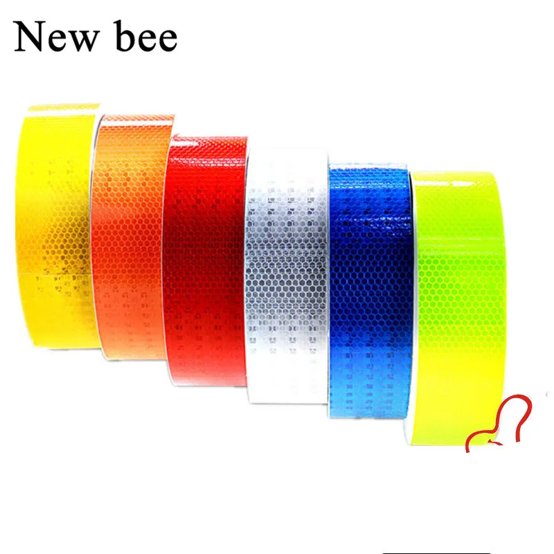 Safety Reflective Tape Warning Car Body Road Night Adhesive Sticker Decal Strip