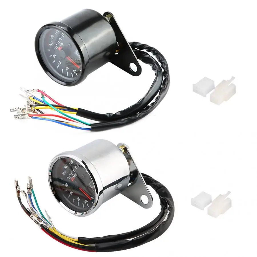 

12V Motorcycle Instrument Odometer Mile Meter Gauge with LED Indicator for GN125 CG125 With Turning display Headlamp display