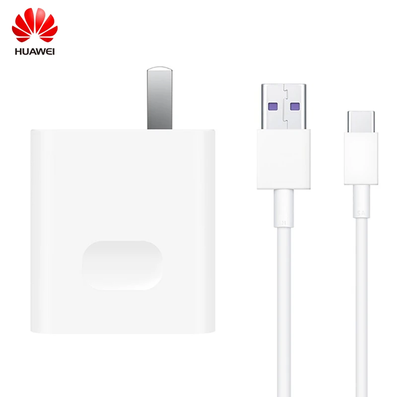 Оригинальное быстрое зарядное устройство huawei Supercharge Max 40W 10 V/4A 5 V/4A с кабелем 5A для huawei P30 Nova 5 Pro mate 20 Pro Honor Magic 2 - Тип штекера: Charger And 5A Cable