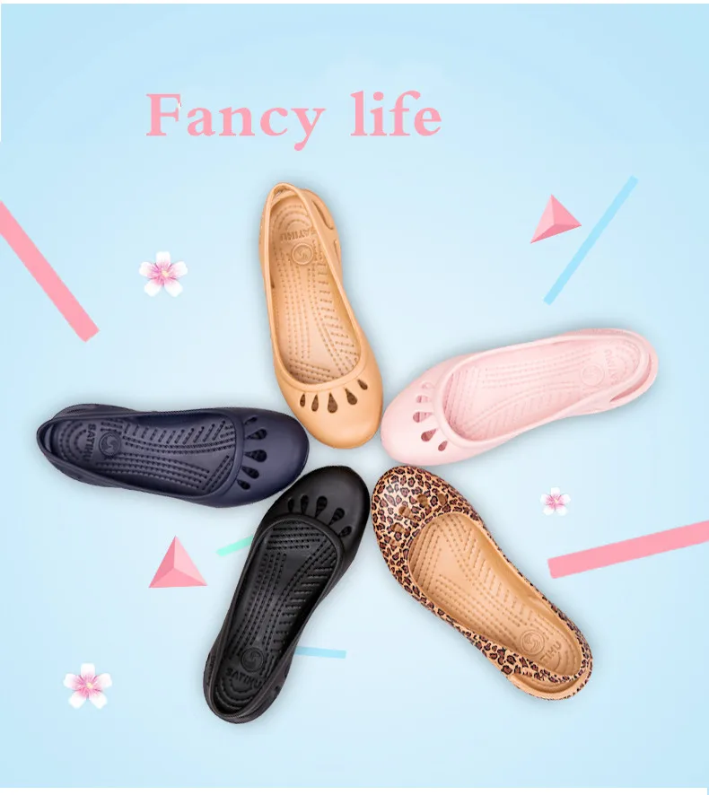 STS BRAND Spring Women Leopard Grain Round Toe Sandals Loafer Beach Sandals Ballet Flats Casual Shoes Flats Sandals Women Shoes (1)