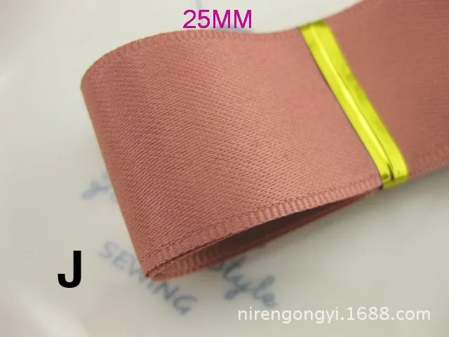 New 25mm Matte Riband Double Face satin ribbons DIY hair accessories bowknot materials Polyester Ribbons 5Mlot_22