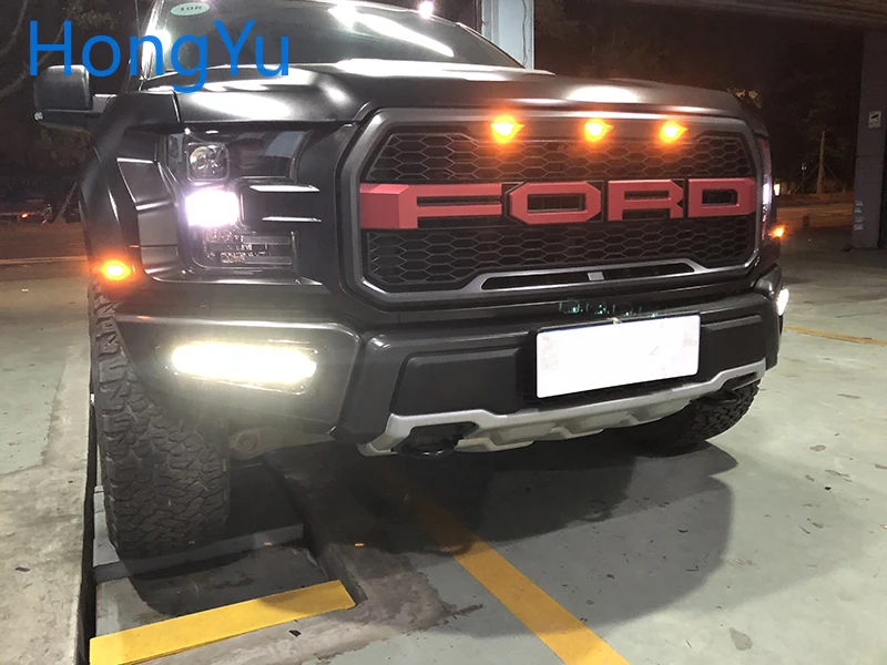 Высококачественные дневные ходовые огни для Ford Ranger Raptor F150 DRL 12V 9-14V поворотные сигнальные огни стоп-сигнал